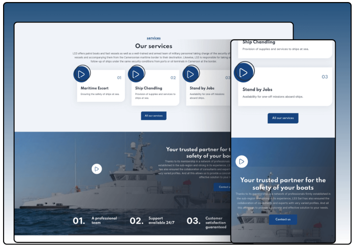 Escort Maritime : Un Site Web Bilingue au Service du Transport Maritime au Cameroun